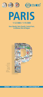 mappa di città Paris / Parigi - mappa della città plastificata, impermeabile, scrivibile e anti-strappo - dettagliata e facile da leggere, con trasporti pubblici, attrazioni e luoghi di interesse - nuova edizione