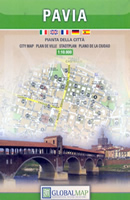 mappa di città Pavia - mappa aggiornata della città e dintorni - con indice delle strade - EDIZIONE 2024