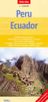 mappa stradale Perù ed Ecuador - con Cusco, Machu Picchu, Quito, Lima e Isole Galapagos