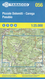 mappa topografica n.056 - Piccole Dolomiti, Carega, Pasubio - Recoaro Terme, Monti Lessini, Ronchi, Vallarsa, Val Lagarina, Posina, Tonezza, Schio, Valdagno, Catena Tre Croci, Carega, Giazza - con reticolo UTM per GPS - impermeabile, antistrappo, plastic-free, eco-friendly - EDIZIONE 2025