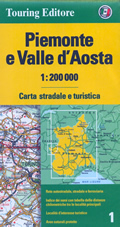 mappa stradale regionale Piemonte, Valle d'Aosta - mappa stradale - nuova edizione