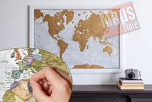mappa Planisfero da grattare! (Scratch Off World Map) Gratta e Scopri il Mondo murale personalizzabile con cartografia di alta qualità, dettagliata aggiornata regalo ideale per appassionati viaggi 84 x 60 cm