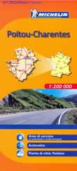 mappa stradale n. 521 - Poitou-Charentes