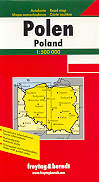 mappa stradale Polonia \ Poland \ Polen \ Polska \ Pologne