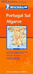 mappa stradale n.593 - Portogallo del Sud e Algarve - con Lisboa/Lisbona, Setubal, Evora, Beja, Lagos, Portimao, Faro, Sines