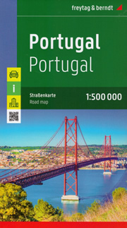 mappa Portogallo con Lisbona, Vila Nova de Gaia, Porto, Amadora, Braga, Funchal, Coimbra, Setúbal, Almada, Agualva Cacém, Queluz, Rio Tinto, Barreiro, Aveiro, Viseu, Odivelas, Leiria, Matosinhos, Guimarães, Faro carta stradale del