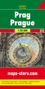 mappa di città Praga - mappa della città - dettagliata e facile da leggere, con trasporti pubblici, attrazioni e luoghi di interesse - nuova edizione