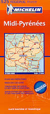 mappa stradale regionale 525 - Midi_Pyrénées / Medi Pirenei - regione della Francia (nuova edizione)