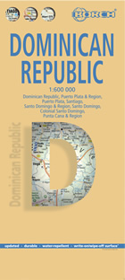 mappa stradale Republica Dominicana / Dominican Republic - mappa plastificata