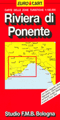 mappa stradale Riviera di Ponente