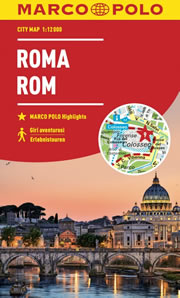 mappa di città Roma - mappa di città - mappa impermeabile e antistrappo - edizione 2023