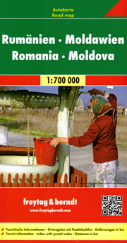 mappa stradale Romania, Moldova / Moldavia - con Bucarest, Cluj Napoca, Timişoara, Iaşi, Costanza, Craiova, Brașov, Galaţi, Ploieşti, Oradea, Brăila, Arad, Piteşti, Sibiu, Bacău, Chișinău, Tiraspol, Bălți, Tighina, Râbnița - edizione Dicembre 2022