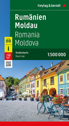 mappa Romania, Moldova / Moldavia con Bucarest, Cluj Napoca, Timisoara, Iasi, Costanza, Craiova, Brasov, Galati, Ploiesti, Oradea, Braila, Arad, Pitesti, Sibiu, Bacau, Chisinau, Tiraspol, Balti, Tighina, Rabnita 2025