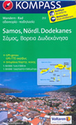 mappa topografica n.253 - Samos, Ikaria, Fourni, Arki, Patmos, Lipsi (isole della Grecia) - mappa escursionistica, plastificata, con spiagge, percorsi per il trekking, luoghi panoramici e parchi naturali - compatibile con GPS