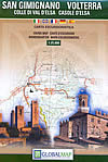 mappa topografica San Gimignano e Volterra - Colle di Val d'Elsa e Casole d'Elsa