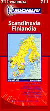 mappa stradale 711 - Scandinavia, Finlandia