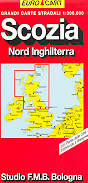 mappa stradale Scozia, Nord Inghilterra - edizione 2013