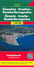 mappa Slovenia, Croazia, Bosnia Erzegovina con Lubiana, Maribor, Kranj, Zagabria (Zagreb), Spalato (Split), Fiume (Rijeka), Osijek, Zara (Zadar), Slavonski Brod, Velika Gorica, Karlovac, Pola (Pula), Sarajevo, Mostar, Banja Luka 2022