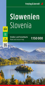 mappa Slovenia / Slowenien Slovenija con Lubiana, Maribor, Kranj, Capodistria, Celje, Novo Mesto, Domžale, Nova Gorica, Velenje, Slovenska Bistrica, Kamnik 2023
