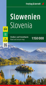 mappa stradale Slovenia / Slowenien / Slovenija - con Lubiana, Maribor, Kranj, Capodistria, Celje, Novo Mesto, Domžale, Nova Gorica, Velenje, Slovenska Bistrica, Kamnik - Edizione Dicembre 2023