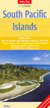 mappa stradale South Pacific Islands - Solomon Islands, New Caledonia, Vanuatu, Fiji Islands, Tonga, Samoa, Niue, Cook Islands, Society Islands, Marquesas Islands, Easter Island, Tahiti, French Polynesia