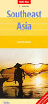 mappa stradale Southeast Asia / SudEst Asia - con Thailandia, Laos, Vietnam, Cambogia, Taiwan, Filippine, Malesia e Indonesia