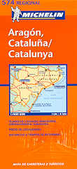 mappa stradale n.574 - Spagna - Aragon, Cataluna/Catalunya/Catalogna