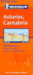 mappa stradale n.572 - Spagna Nord - Asturias, Cantabria - con Oviedo e Santander