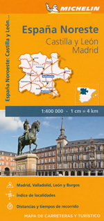 mappa stradale n.575 - Spagna - Castilla y Leon, Madrid - edizione 2023