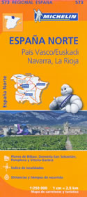mappa stradale n.573 - Spagna Nord - Paìs Vasco/Euskadi/Paesi Baschi, Navarra, La Rioja
