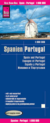 mappa Spagna, Portogallo stradale impermeabile e antistrappo con Madrid, Toledo, Castiglia, La Mancia, Valencia, Isole Baleari, Murcia, Granada, Siviglia, Cordoba, Andalusia, Estremadura, Barcellona, Catalogna, Aragona, Castiglia León, Valladolid, Bilbao, Pamplona, Paesi Baschi, Navarra, Rioja, Cantabria, Asturie, Galizia, Santiago de Compostela, Palma Mallorca, Ibiza, Porto, Lisbona, Faro, Coimbra, Braganza 2022