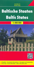 mappa stradale Stati Baltici - Estonia, Lettonia, Lituania - con Riga, Vilnius, Tallinn - edizione 2019