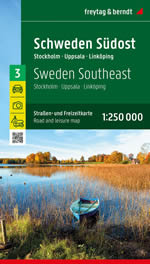 mappa stradale Svezia Centro-SudEst - Stoccolma/Stockholm, Uppsala, Linköping - mappa stradale - EDIZIONE 2024