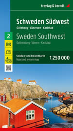 mappa stradale Svezia Centro-SudOvest - Göteborg, Vänersee, Karlstad - mappa stradale - EDIZIONE 2024