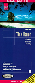 mappa Thailandia / Tailandia impermeabile e antistrappo