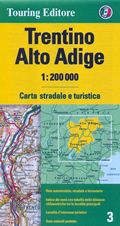 mappa stradale regionale Trentino Alto Adige - nuova edizione