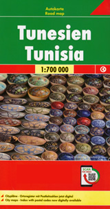 mappa Tunisia / Tunisie Tunisien stradale 2022