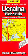 mappa Ucraina, Bielorussia, Crimea, russo moscovita
