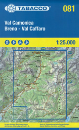 mappa n.081 Val Camonica, Breno, Caffaro, di Saviore, Boario Terme con reticolo UTM compatibile GPS impermeabile, antistrappo, plastic free, eco friendly 2023
