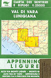 mappa topografica n.10/12 - Val di Vara e Lunigiana, Appennino Ligure - con il passo Cento Croci, Varese Ligure, Zeri, Alta Val di Taro, Monte Gottero