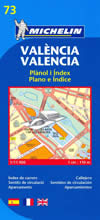 mappa n.73 Valencia città col storico, periferia di Valencia, linee e fermate metropolitana