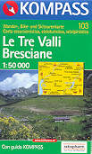mappa topografica 103 - Le Tre Valli Bresciane