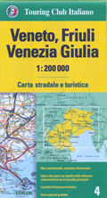 mappa stradale regionale Veneto, Friuli Venezia Giulia