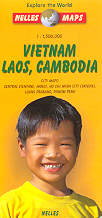 mappa stradale Vietnam, Laos, Cambodia / Cambogia