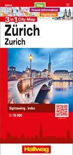 mappa Zurigo di città 2024
