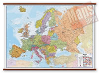 Europa carta murale politica fisica plastificata laminata lucida scrivibile